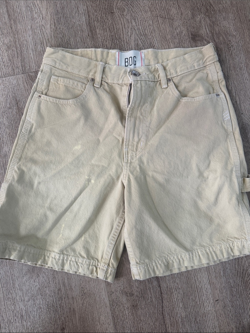 BDG Light Beige Cotton Shorts